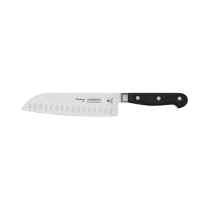 Cuchillo Santoku Tramontina Century con lámina de acero inoxidable y mango de policarbonato y fibra de vidrio, 7"