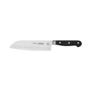 Cuchillo Santoku Tramontina Century con Lámina en Acero Inoxidable y Mango en Policarbonato Negro y Fibra de Vidrio 7"