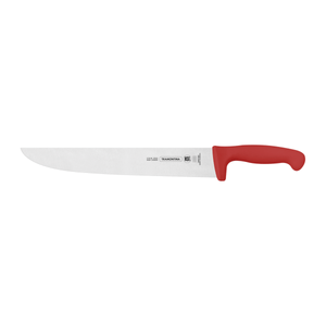 Cuchillo para Carne Tramontina Profesional con Lámina en Acero Inoxidable y Mango en Polipropileno Rojo 12"