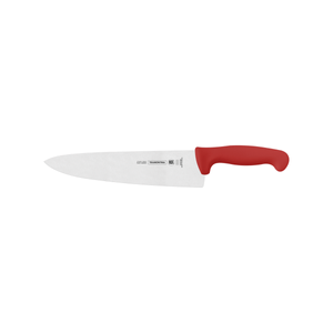 Cuchillo para Carne 10" Tramontina Profesional con Lámina en Acero Inoxidable y Mango en Polipropileno Rojo