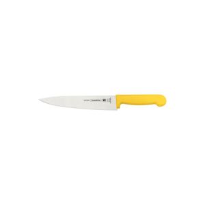 Cuchillo para Carne Tramontina Profissional con Lámina en Acero Inoxidable y Mango de Polipropileno Amarillo 8"