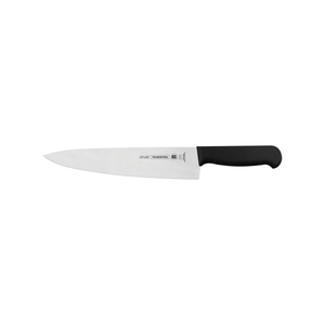 Cuchillo para Carne Tramontina Profissional con Lámina en Acero Inoxidable y Mango de Polipropileno Negro con Protección Antimicrobiana 10"