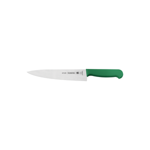 Cuchillo para Carne Tramontina Profissional con Lámina en Acero Inoxidable y Mango de Polipropileno Verde con Protección Antimicrobiana 8"