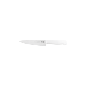 Cuchillo para Carne Tramontina Profissional con Lámina en Acero Inoxidable y Mango de Polipropileno Blanco con Protección Antimicrobiana 6"