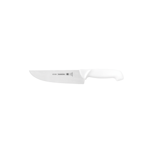 Cuchillo Carnicero Tramontina Profesional con Lámina de Acero Inoxidable y Mango de Polipropileno Blanco 8"