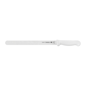 Cuchillo para Fiambres Tramontina Profesional con Lámina en Acero Inoxidable y Mango de Polipropileno Blanco 12"