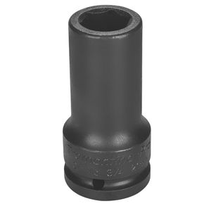 Dado de Impacto Hexagonal Largo en Acero Cromo Molibdeno 27 mm - Encastre 3/4'' Tramontina PRO