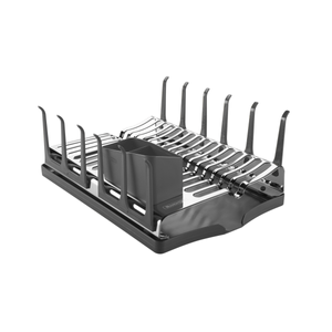 Escurridor de platos Tramontina Plurale de acero inoxidable con bandeja grafito para vajilla