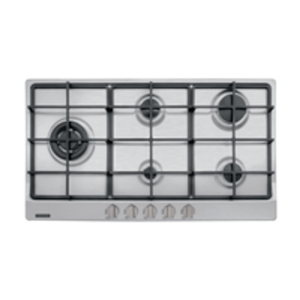 Cooktop gas Tramontina en acero inoxidable con 5 quemadores y rejillas de hierro fundido