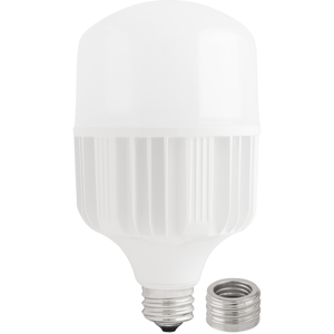 Foco LED 80W 6500K luz fría base E27 con adaptador E40