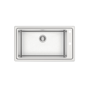 Lavadero de Empotrar Tramontina Square 86 en Acero Inoxidable 50x86 cm