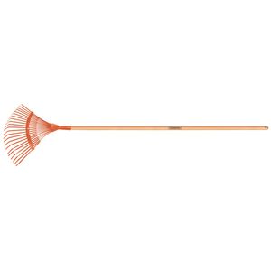 Escoba Metálica Fija Tramontina con 22 Dientes Tipo Alambre Plano y Mango de Madera 120 cm Desmontado