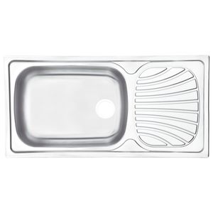 Lavadero Tramontina Alpha 56 R de empotrar en acero inoxidable 100x50 cm