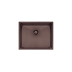 Lavadero Tramontina Design Collection Quadrum en acero inoxidable con Recubrimiento PVD Black 50x40 cm