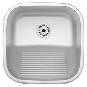 Lavadero Tramontina de empotrar en acero inoxidable Cepillado 25 L 40x40 cm