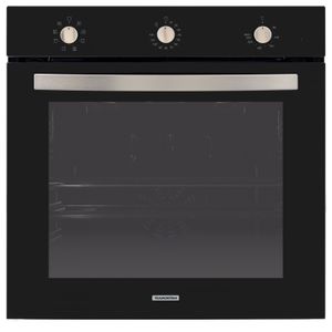 Horno eléctrico de embutir Tramontina de vidrio templado negro, con 7 funciones, 73 litros de capacidad.