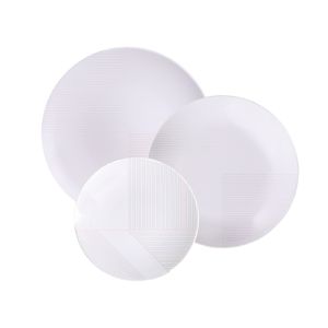 Juego de Platos Tramontina Grid en Porcelana Decorada 12 Piezas