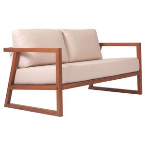 Silla Tramontina Lanati de Madera de Jatoba FSC con Apoyabrazos y Respaldo de Cuerdas