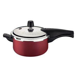 Olla de Presión Tramontina Vancouver en Aluminio con Revestimiento Interno y Externo Antiadherente Starflon Max Rojo 20 cm 3 L