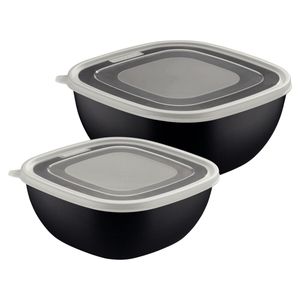 Juego de Potes Tramontina Black Burger en Polipropileno Negro de 2 Piezas