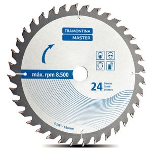 Disco de Corte para Sierra Circular 7.1/4" 24 Dentes Tramontina MASTER