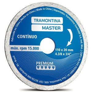 Disco Diamantado Contínuo 4.3/8" Tramontina MASTER Modelo Premium