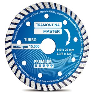 Disco Diamantado Turbo 4.3/8" Tramontina MASTER Modelo Premium
