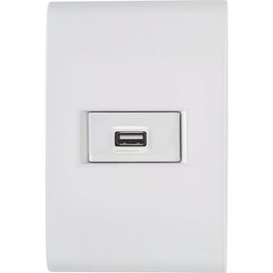 Entrada USB 1,5 A Bivolt Tramontina Liz Blanco