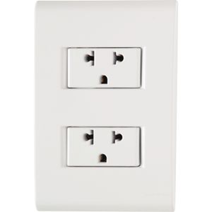 Conjunto montado 2 Tomacorrientes 2P+T 10A/15A