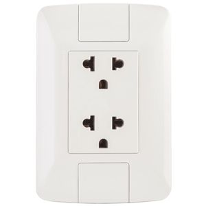 Tomacorriente Tramontina Aria 15 A - 16 A 250 V Blanco