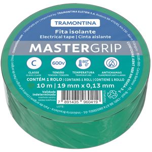 Cinta Aislante Clase C 0,13 x 19 mm Tramontina Verde 10 m