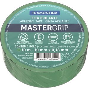 Cinta Aislante Clase C 0,13 x 19 mm Tramontina Verde 10 m
