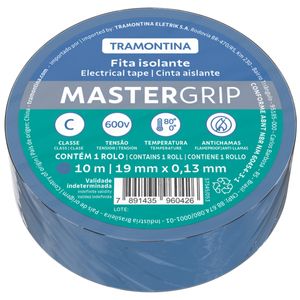Cinta Aislante Clase C 0,13 x 19 mm Tramontina azul 10 m