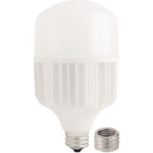 Foco LED 100W 6500K luz fría base E27 con adaptador E40
