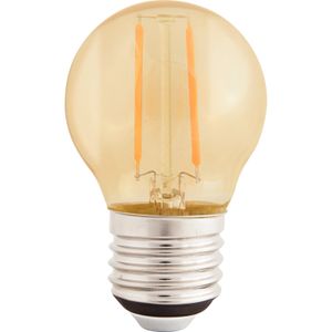 Foco LED Tramontina G45 4 W 2200 K Luz Amarilla en Vidrio Ámbar