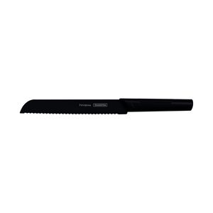 Cuchillo para Pan Tramontina Nygma con Lámina de Acero Inoxidable y Mango de Polipropileno Texturizado Negro 8"