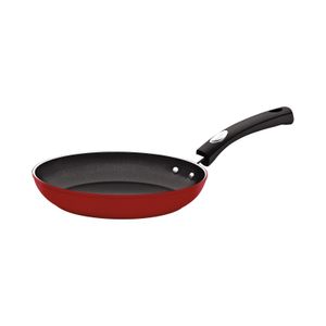 Sartén Tramontina Mônaco Induction en Aluminio con Revestimiento Interno Antiadherente Starflon Premium y Externo Siliconado Rojo 24 cm 1,6 L