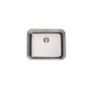 Lavadero Tramontina Dora 50 BL R6 de Acero Inoxidable Cepillado con Válvula 50 x 40 cm