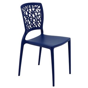 Silla Tramontina Joanaen Polipropileno y Fibra de Vidrio Azul Yale
