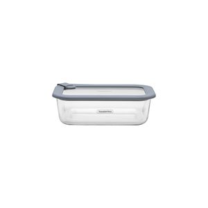 Pote de Vidrio Tramontina Vittra Rectangular con Tapa de Vidrio Hermética de Silicona 1,52 L