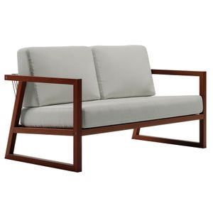 Silla Tramontina Lanati de Madera de Jatoba FSC con Apoyabrazos y Respaldo de Cuerdas