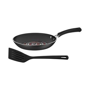 Sartén Tramontina en Aluminio con Revestimiento Interno y Externo con Antiadherente Starflon Max negro con Espátula de Nylon 20 cm 0,8 L