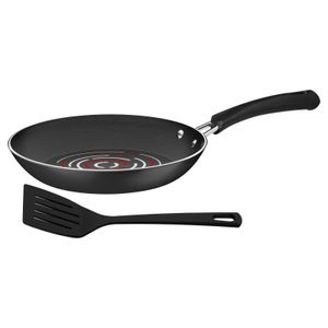 Sartén Tramontina en Aluminio con Revestimiento Interno y Externo con Antiadherente Starflon Max Negro con Espátula de Nylon 28 cm 2,0 L