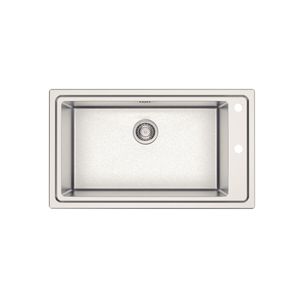 Lavadero de Empotrar Tramontina Square 86 en Acero Inoxidable 50x86 cm