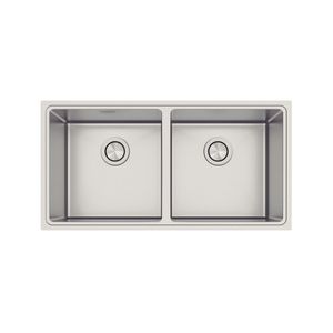 Lavadero Tramontina Design Collection Quadrum 2C 40 en Acero Inoxidable con Acabado Satinado
