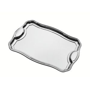 Bandeja Tramontina Classic rectangular de acero inoxidable con asas 49 x 34 cm
